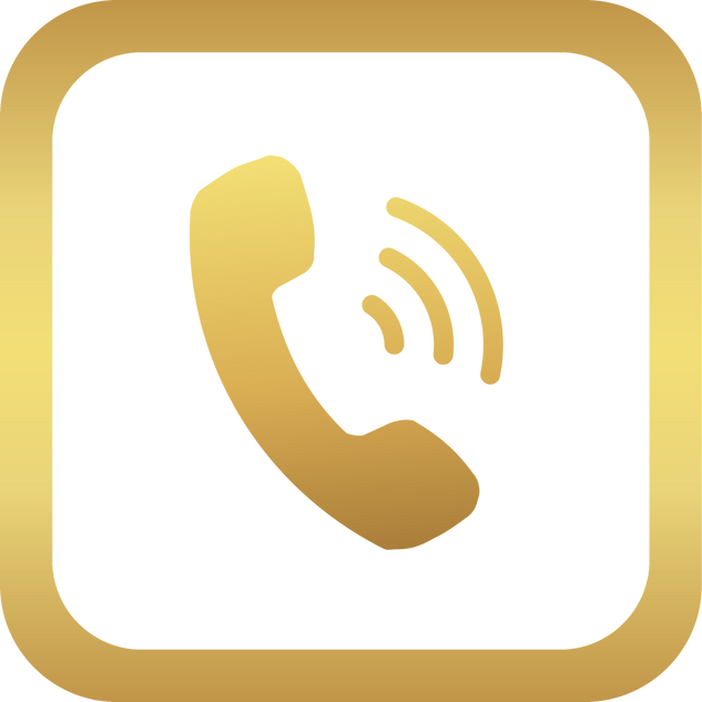 Gold Phone Icon